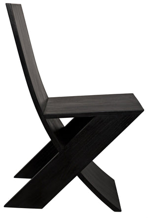 Tech Chair Sungkai/Mindi in Charcoal Black