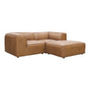 Moe's Form Nook Modular Sectional in Sonoran Tan Leather