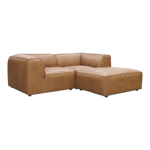 Moe's Form Nook Modular Sectional in Sonoran Tan Leather