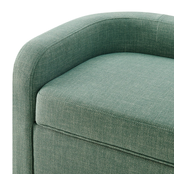 Wendy KD Fabric Storage Bench, Meridian Sea Green
