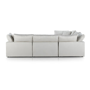 Stevie 5Pc Laf Sectional Sofa In Ivory