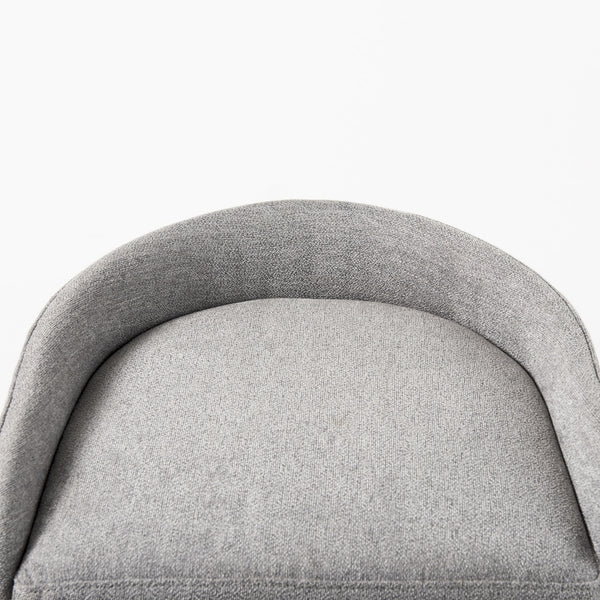 Hollyfield 20.5 x 19.7 x 28.7 Gray Fabric Seat W/ Gray Metal Base Counter Stool