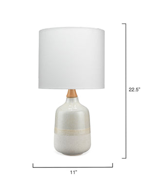 Alice Ceramic Table Lamp, Cream