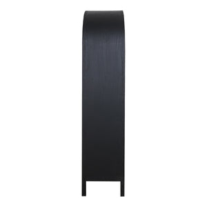 Moe's Wilde Display Cabinet in Black Oak