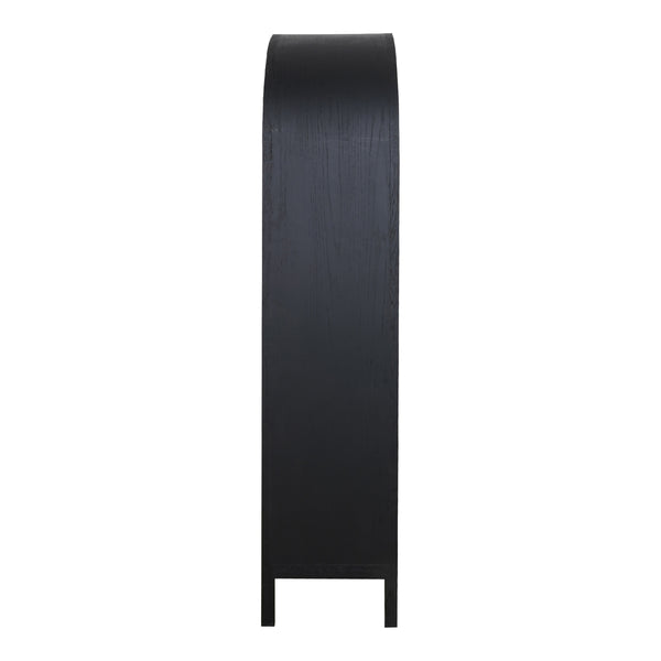 Moe's Wilde Display Cabinet in Black Oak