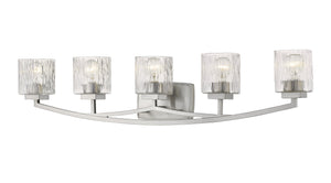 Zaid 5 Light Vanity in Brushed Nickel Finish