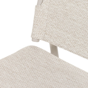 Miller Outdoor Dining Chair In Dove Taupe