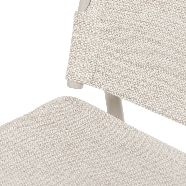 Miller Outdoor Dining Chair In Dove Taupe
