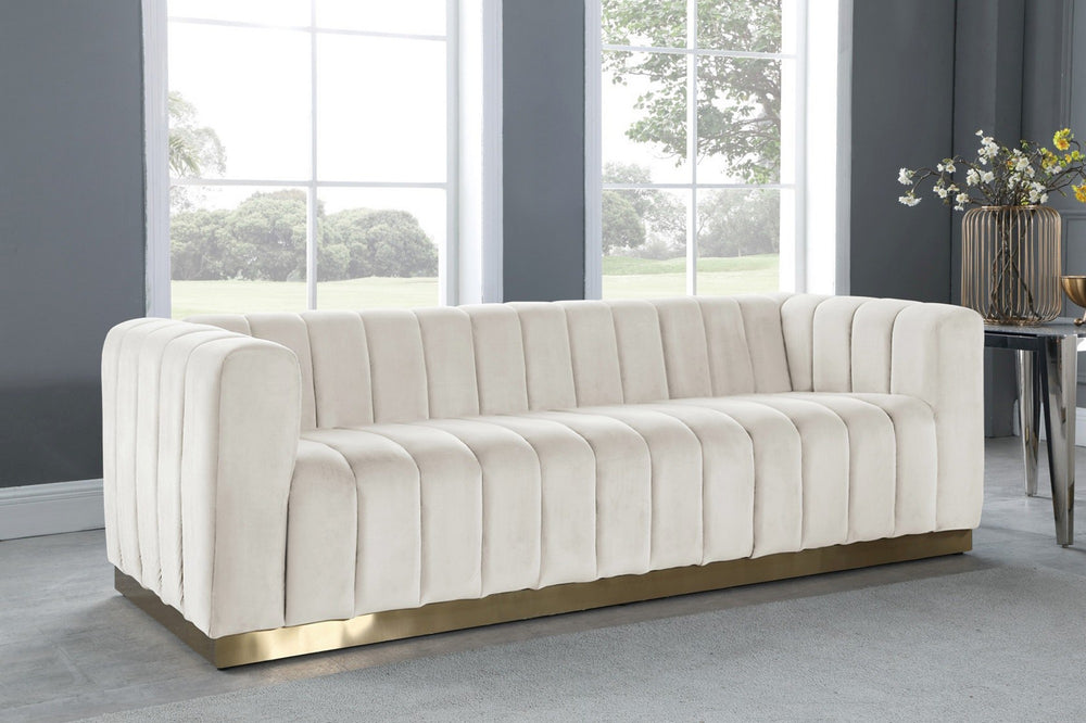 Francis Sofa In Cream Velvet