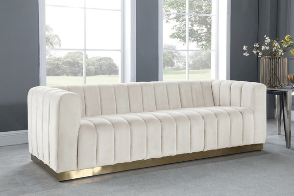 Francis Sofa In Cream Velvet