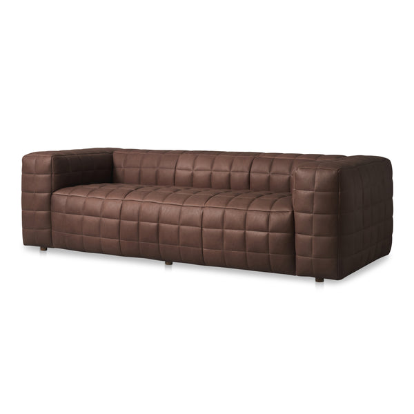Moe's Callan Sofa in Dark Brown Leather