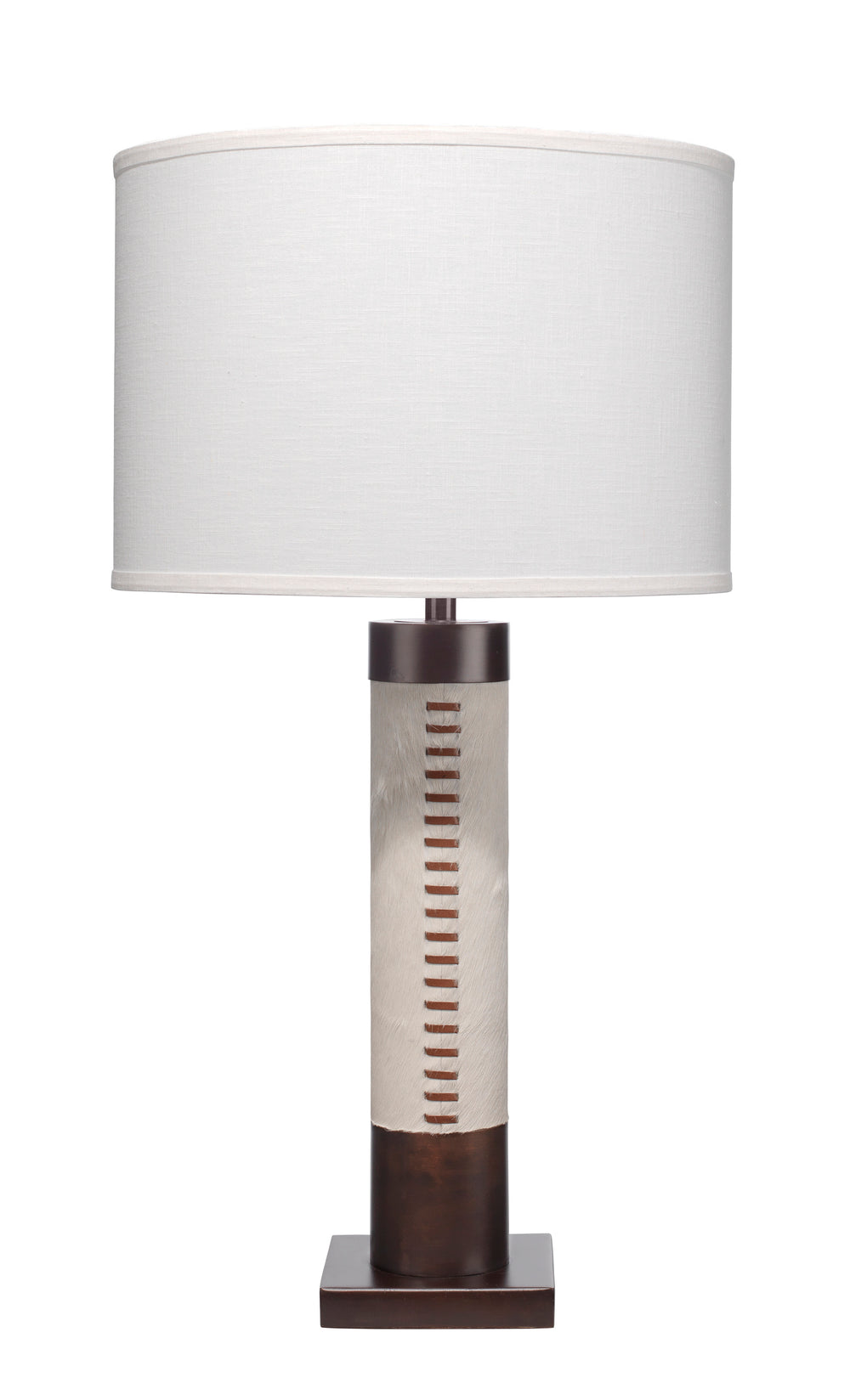 Sheridan Ox Hide Table Lamp with Linen Shade