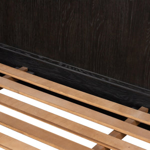 Toulouse Bed In Distressed Black In Queen