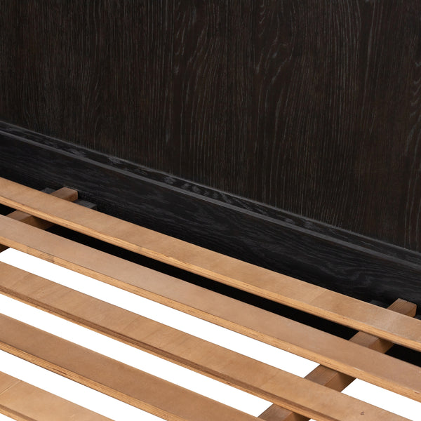 Toulouse Bed In Distressed Black In Queen