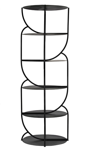 Rain Industrial Steel Shelf in Matte Black