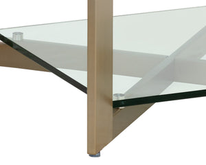 XAVIER SIDE TABLE - ANTIQUE BRASS
