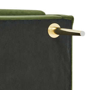 Marsha KD Velvet Bench, Dainty Green