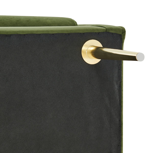 Marsha KD Velvet Bench, Dainty Green