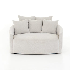 Chloe Media Lounger in Delta Bisque
