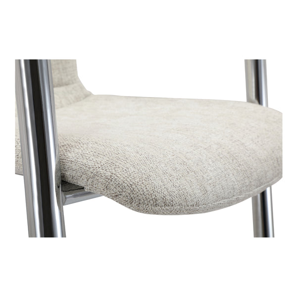 Moe's Freeman Chrome Frame Counter Stools - Blended Cream