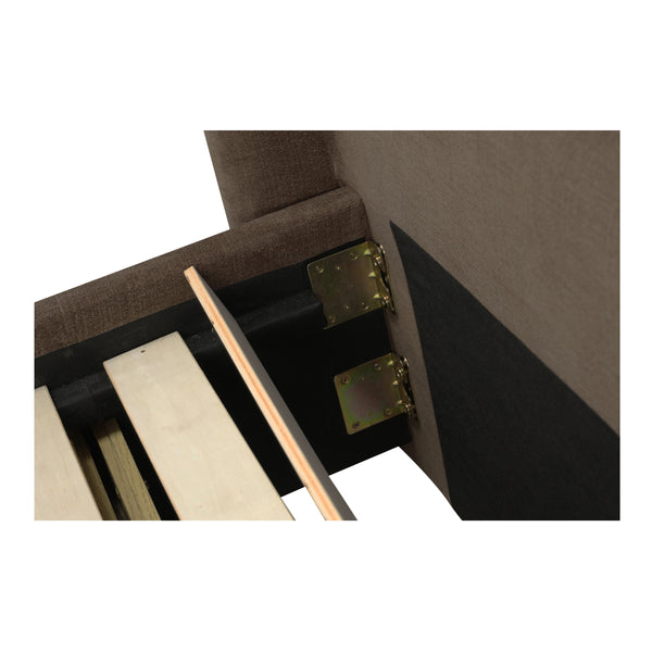 Moe's Sophia Queen Storage Bed Brown