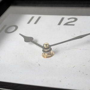 Ralph I Black Metal Square Table Clock
