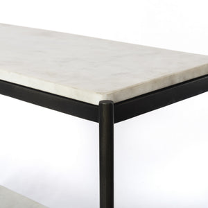 Felix Small Console Table In Hammered Grey
