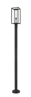 Dunbroch 1 Light Outdoor Post Mounted Fixture in Black Finish