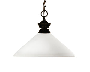Chance/Aztec 1 Light Pendant in Bronze Finish