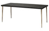 Farmhouse Wood Dining Table, Black