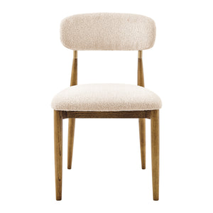 Verna Boucle Dining Side Chair, Palladian Beige