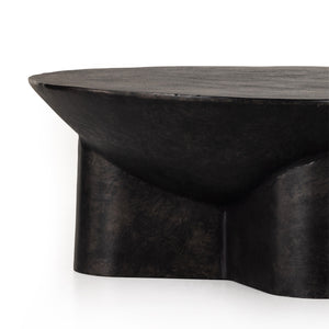 Sante 36" Coffee Table In Raw Black