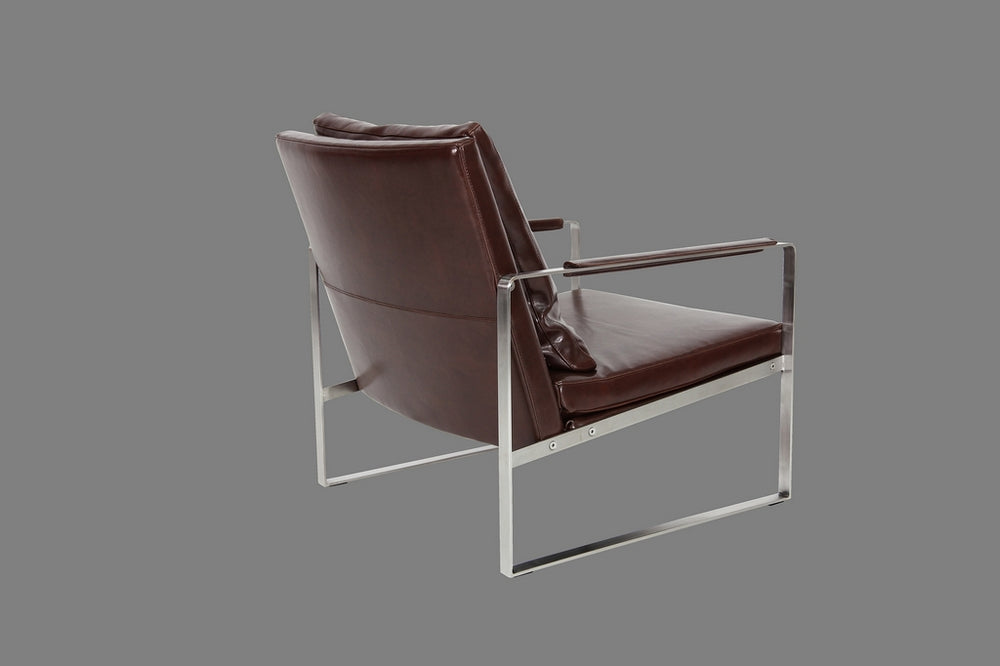 Geovani Chair Tan Bicast Leather