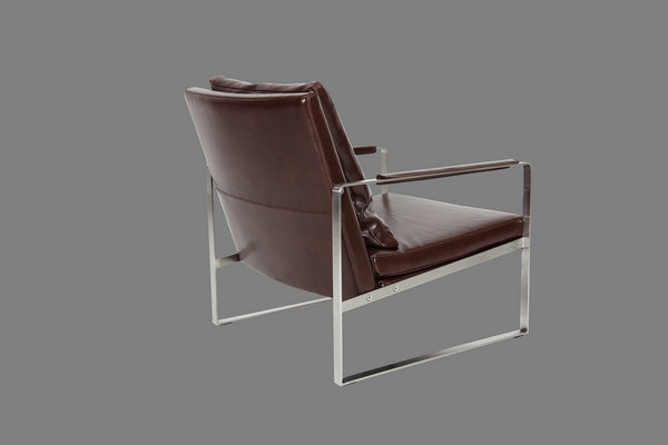 Geovani Chair Tan Bicast Leather