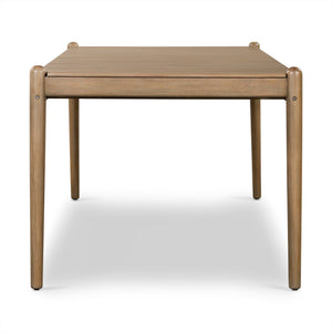 ROSEN OUTDOOR DINING TABLE 81" IN EUCALYPTUS