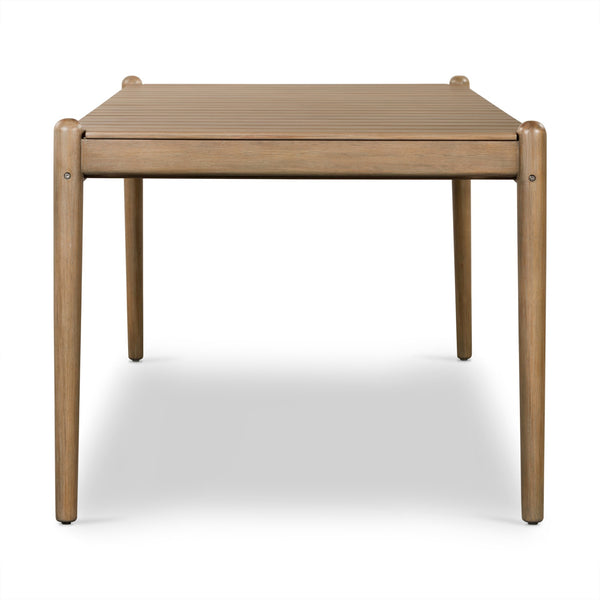 ROSEN OUTDOOR DINING TABLE 81" IN EUCALYPTUS
