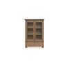 Moe's Lillian Tall Cabinet Brown with Glass Doors