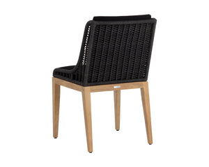SORRENTO DINING CHAIR - NATURAL - ARASHI BLACK