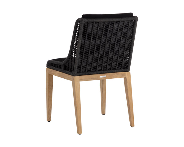 SORRENTO DINING CHAIR - NATURAL - ARASHI BLACK