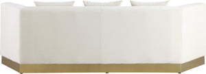 Dianna Sofa In Cream Velvet