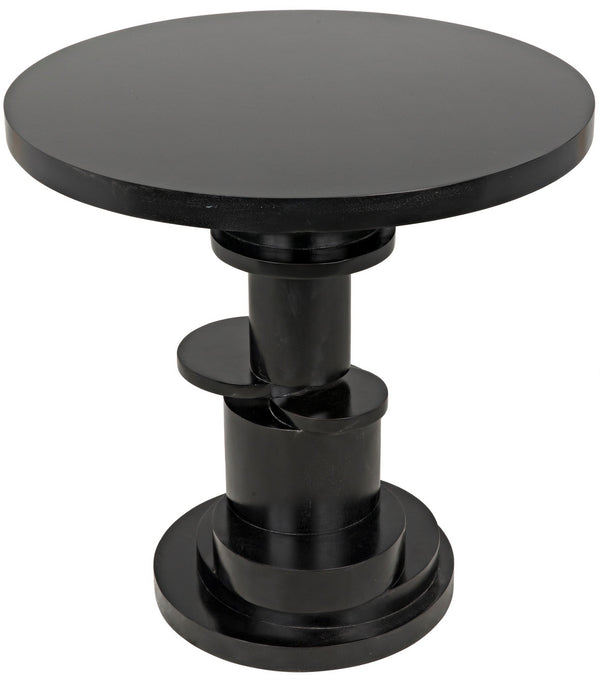 Hugo Side Table, Hand Rubbed Black
