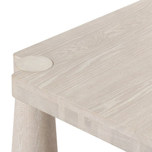 Classic Home Atrop Solid Oak Dining Table with Sculptural Legs