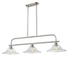 Annora 3 Light Island/Billiard in Brushed Nickel Finish