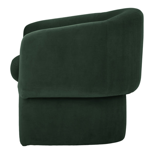 Moe's Franco Chair in Dark Green