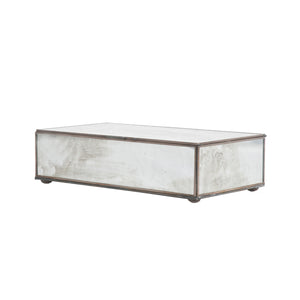 SMALL RECTANGULAR BOX WITH ANTIQUE MIRROR