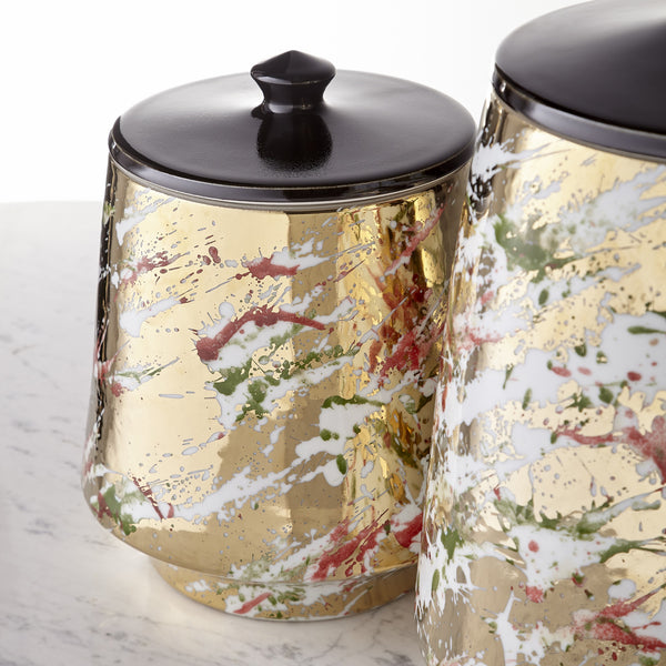 Ardent Splash Container in Multi-color Glaze