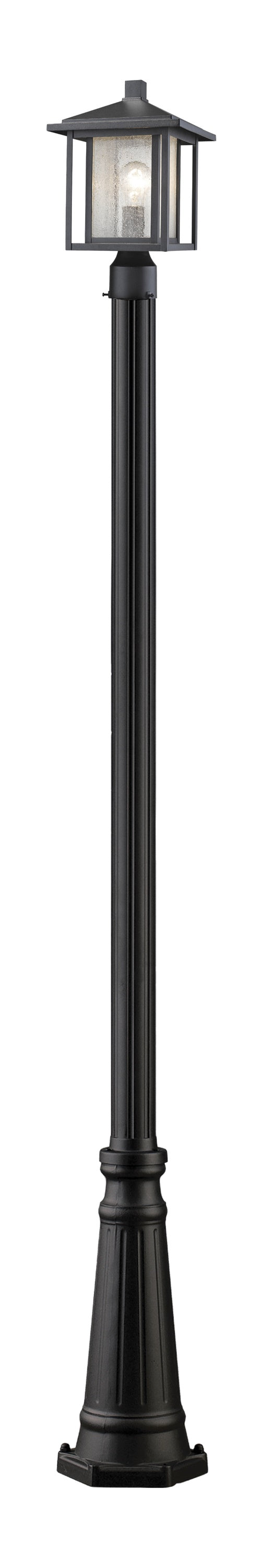 Aspen 1 Light Outdoor in Black Finish