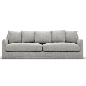 Dade Outdoor Sofa In 90" In Faye Ash