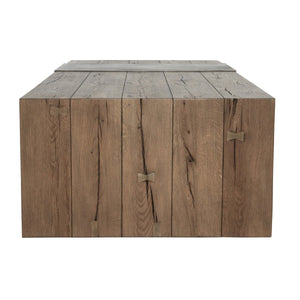 Danica Solid Wood Rectangle Coffee Table with Reclaimed Oak