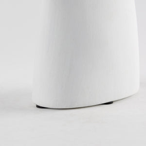 Rylee 11.6H White Ceramic Vase